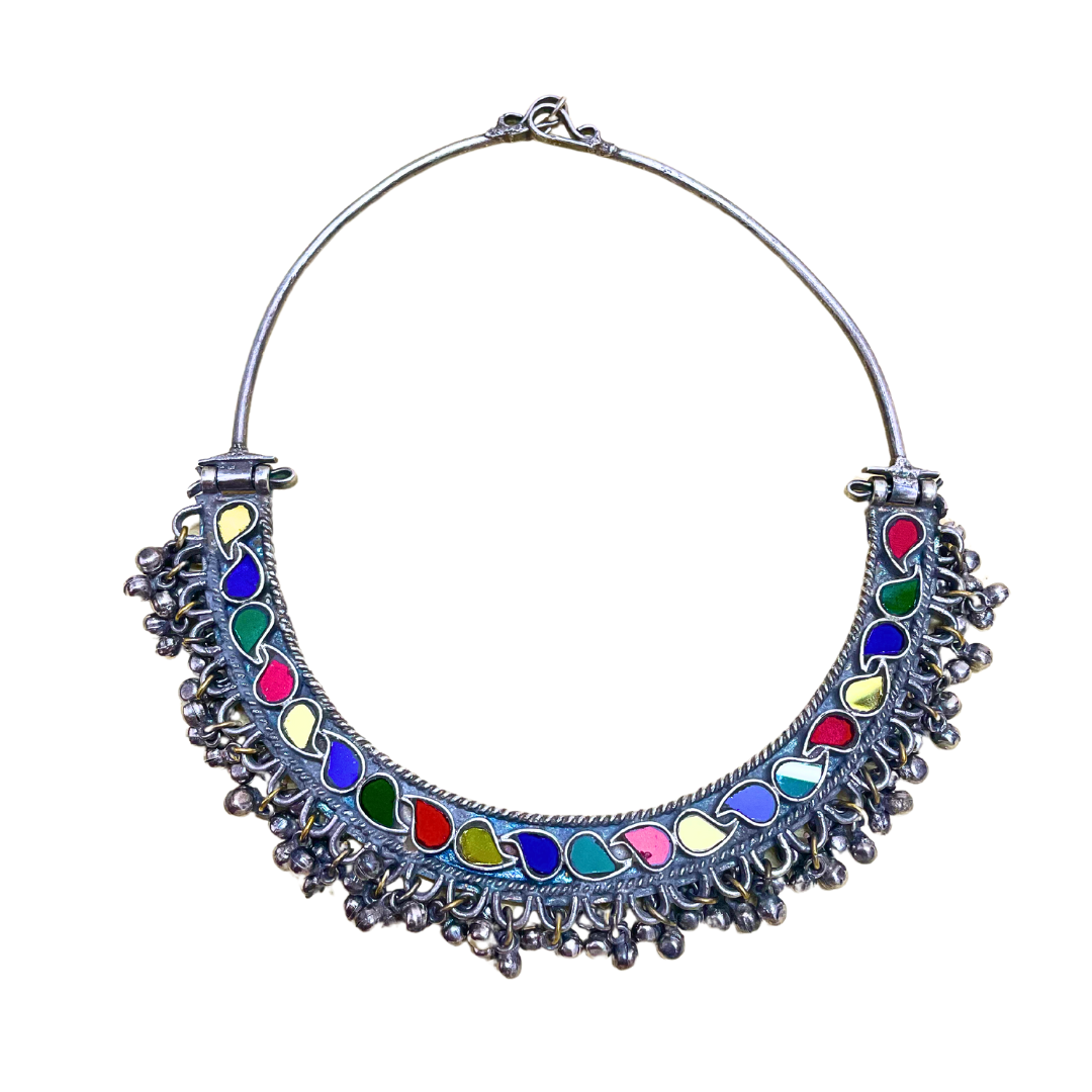 Sitarah Glass Hasli Style Neckpiece