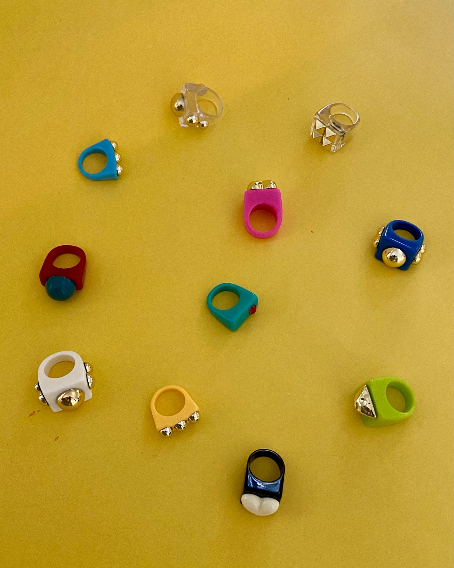 Poppy Chunky Rings