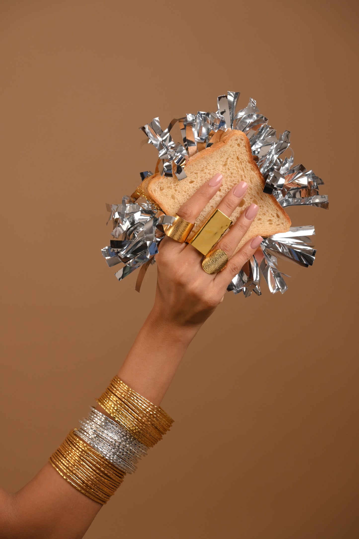 Spiral Handcuff in Gold
