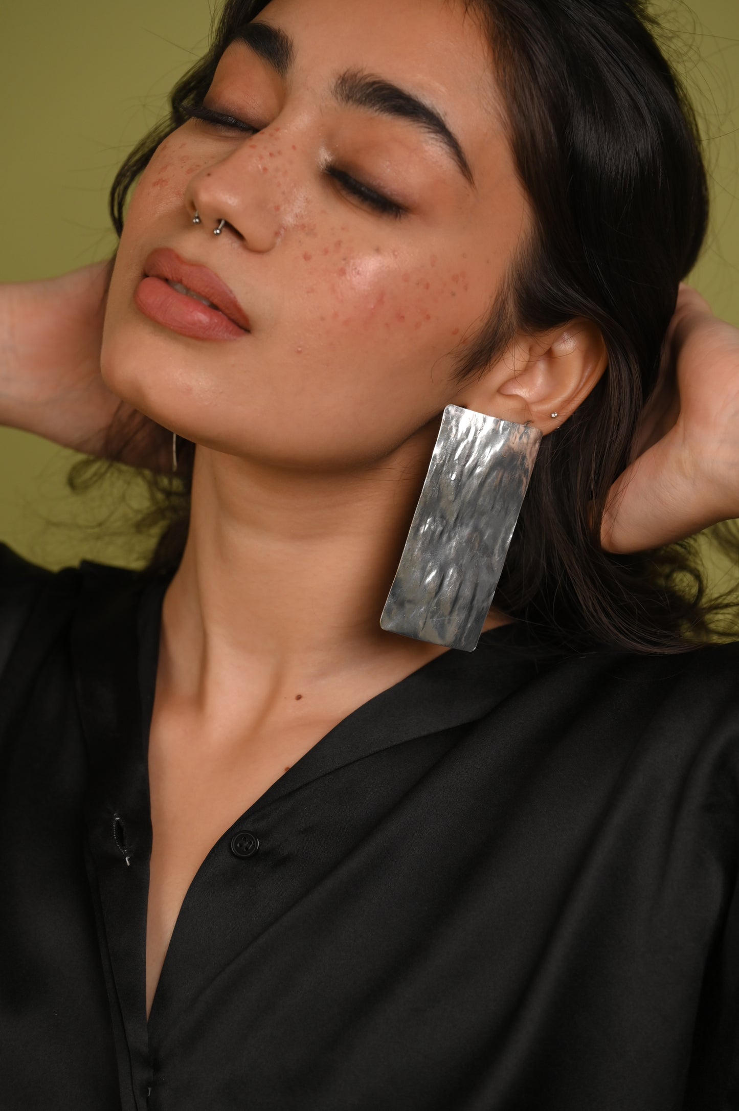 Colossal Earrings in Silver