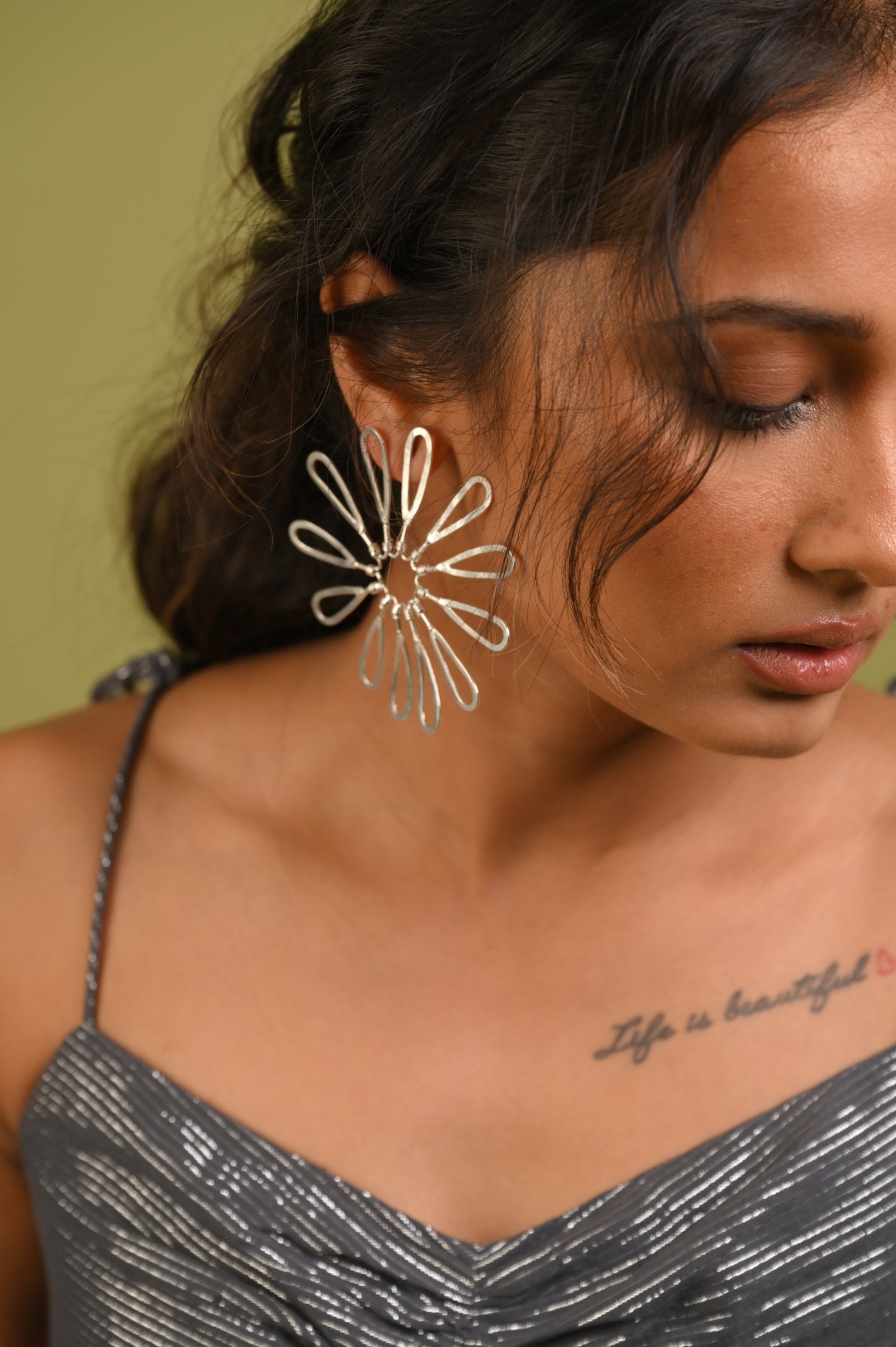 Bloom Earrings in Silver