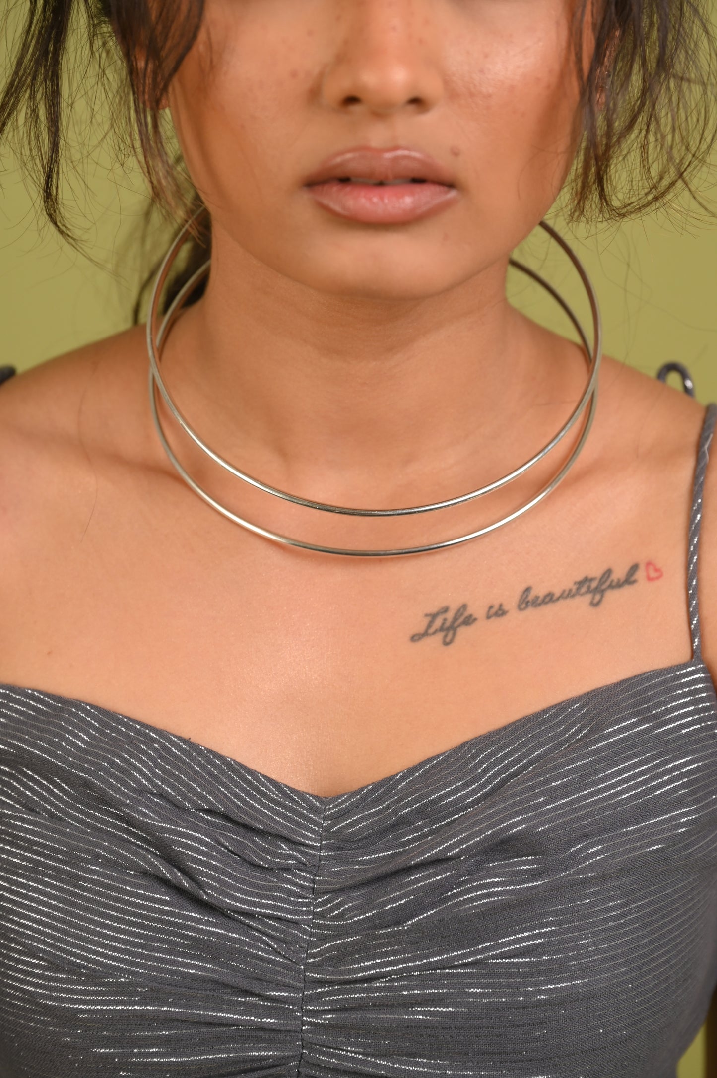 Curved Hoops in Silver