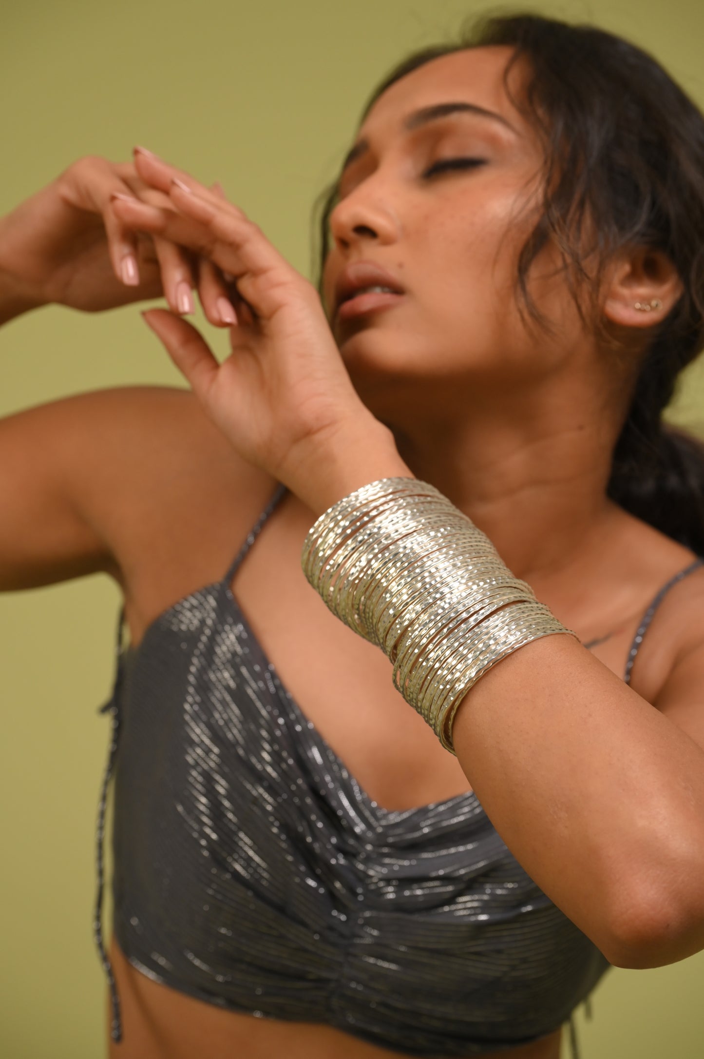 Spiral Handcuff in Silver