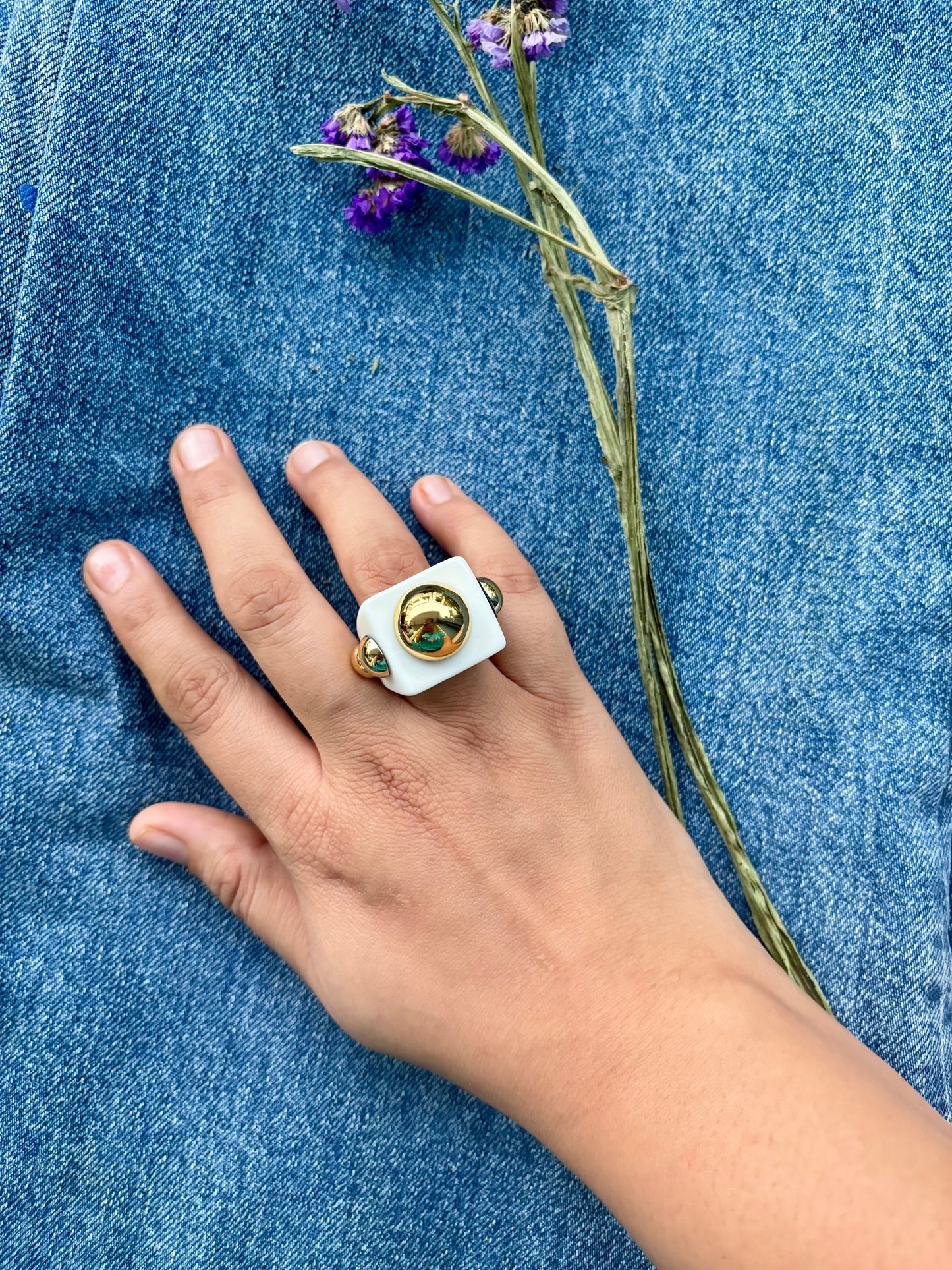 Poppy Chunky Rings