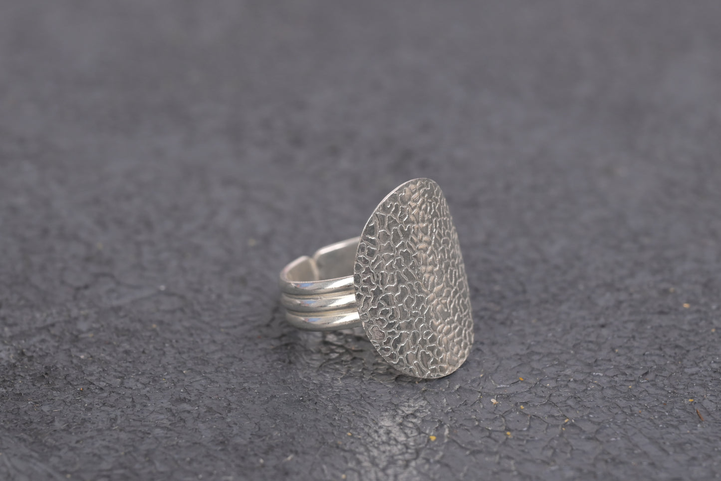 Geoid Ring Silver