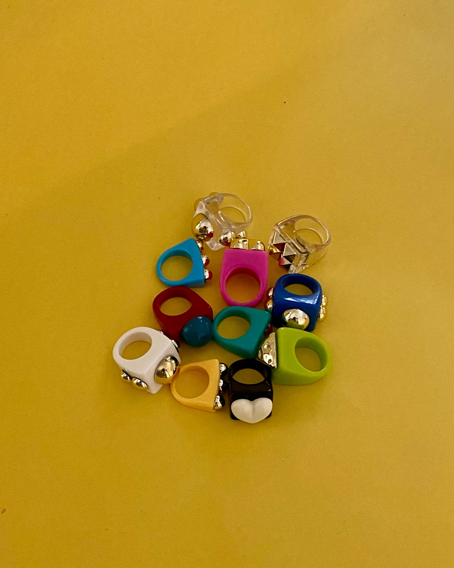 Poppy Chunky Rings