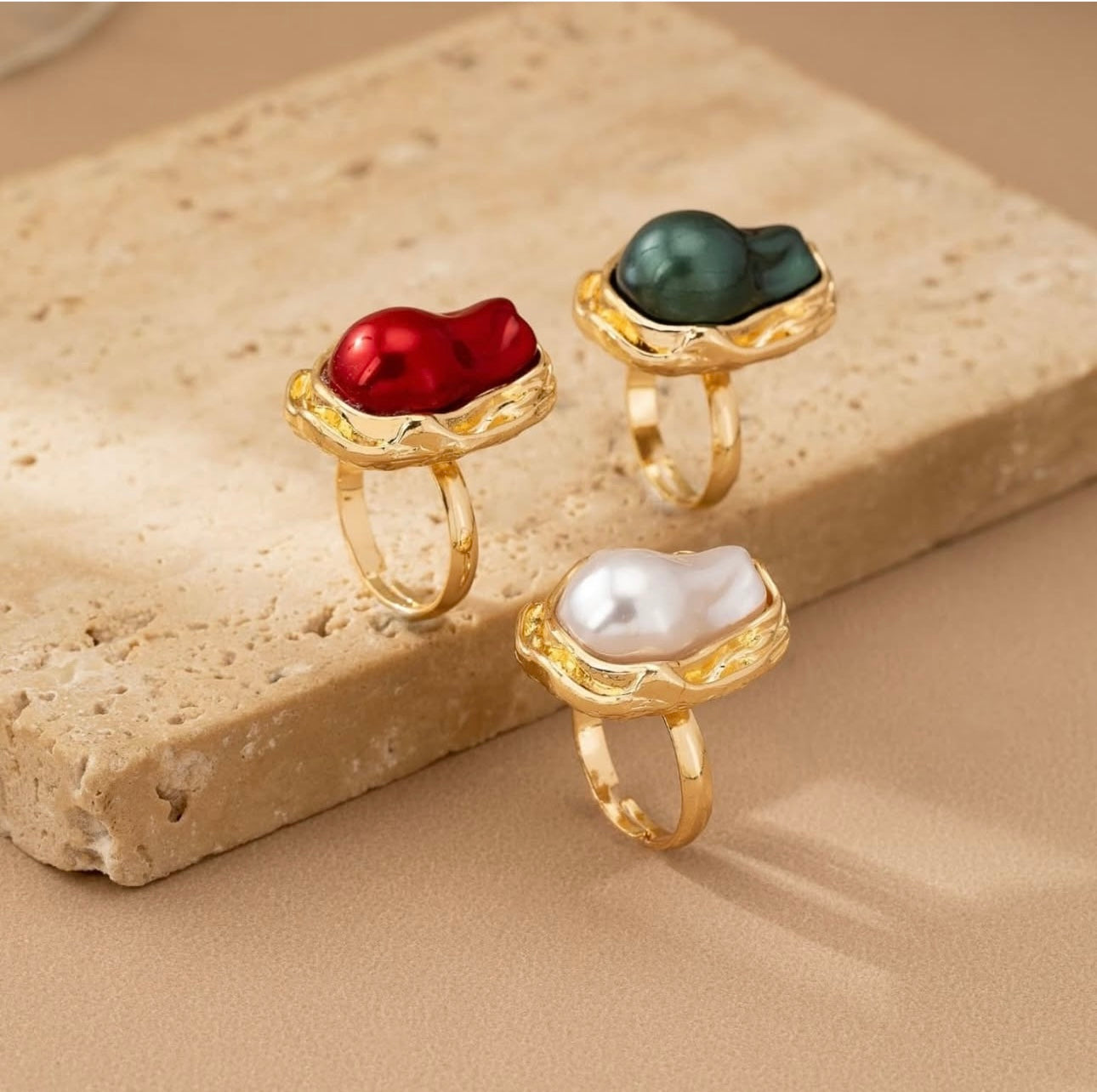 Mother Pearl Finger Ring