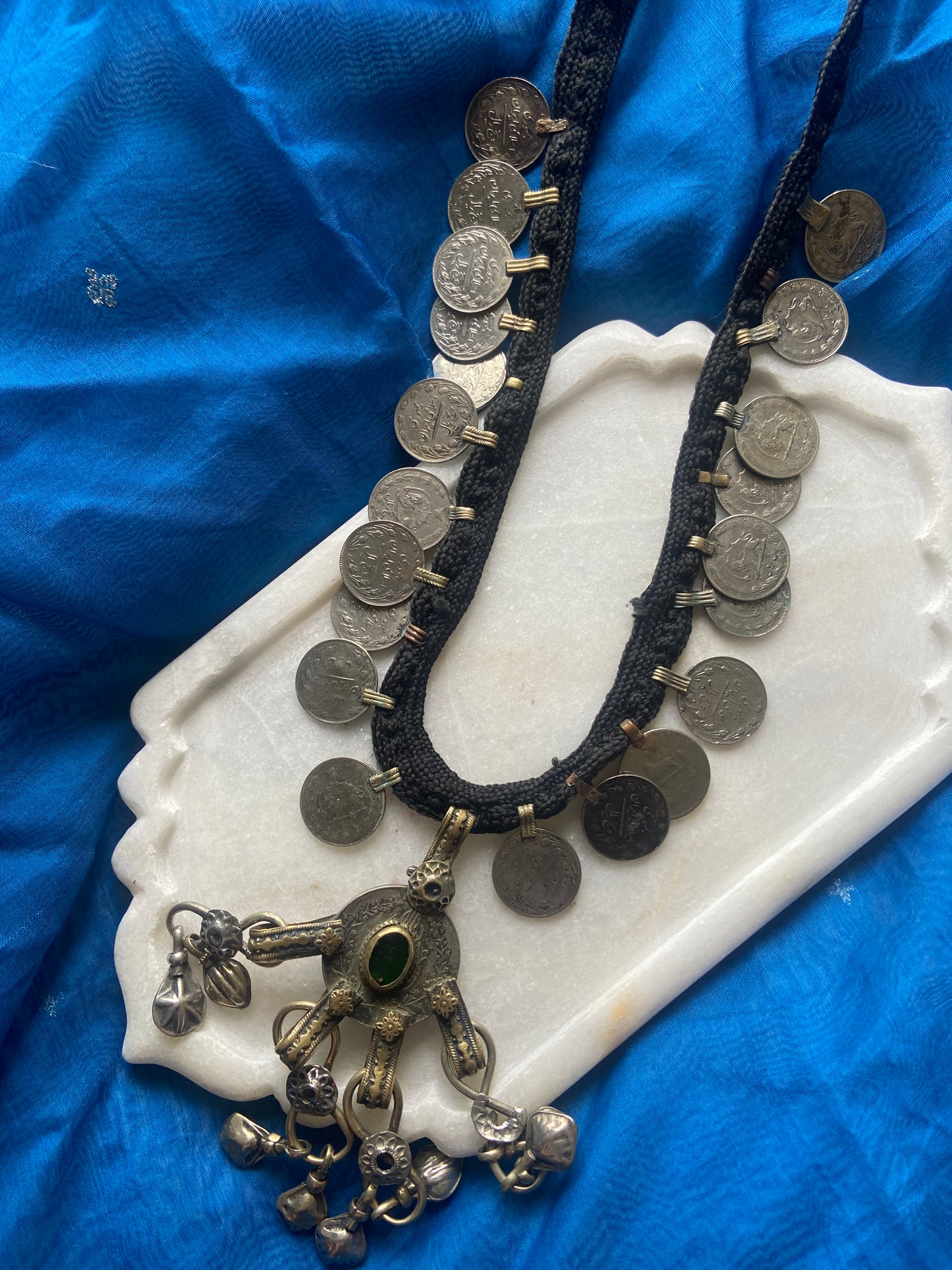 Vintage Afghani Coin Neckpiece