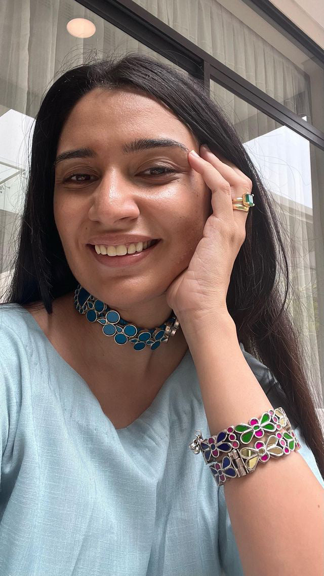 Cobalt Blue Aisha Choker