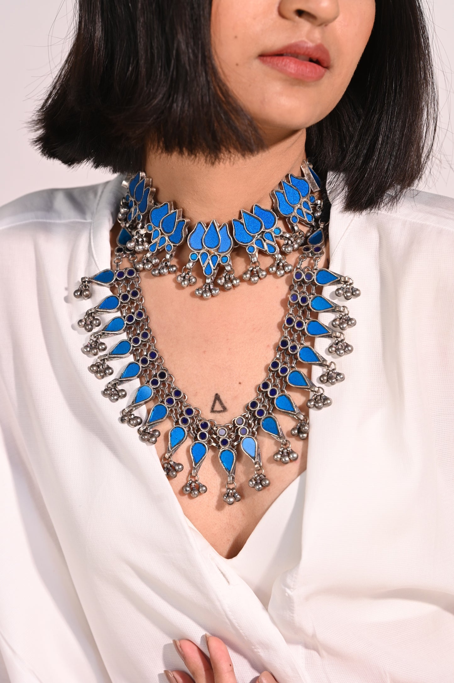 Lotus Glass Choker