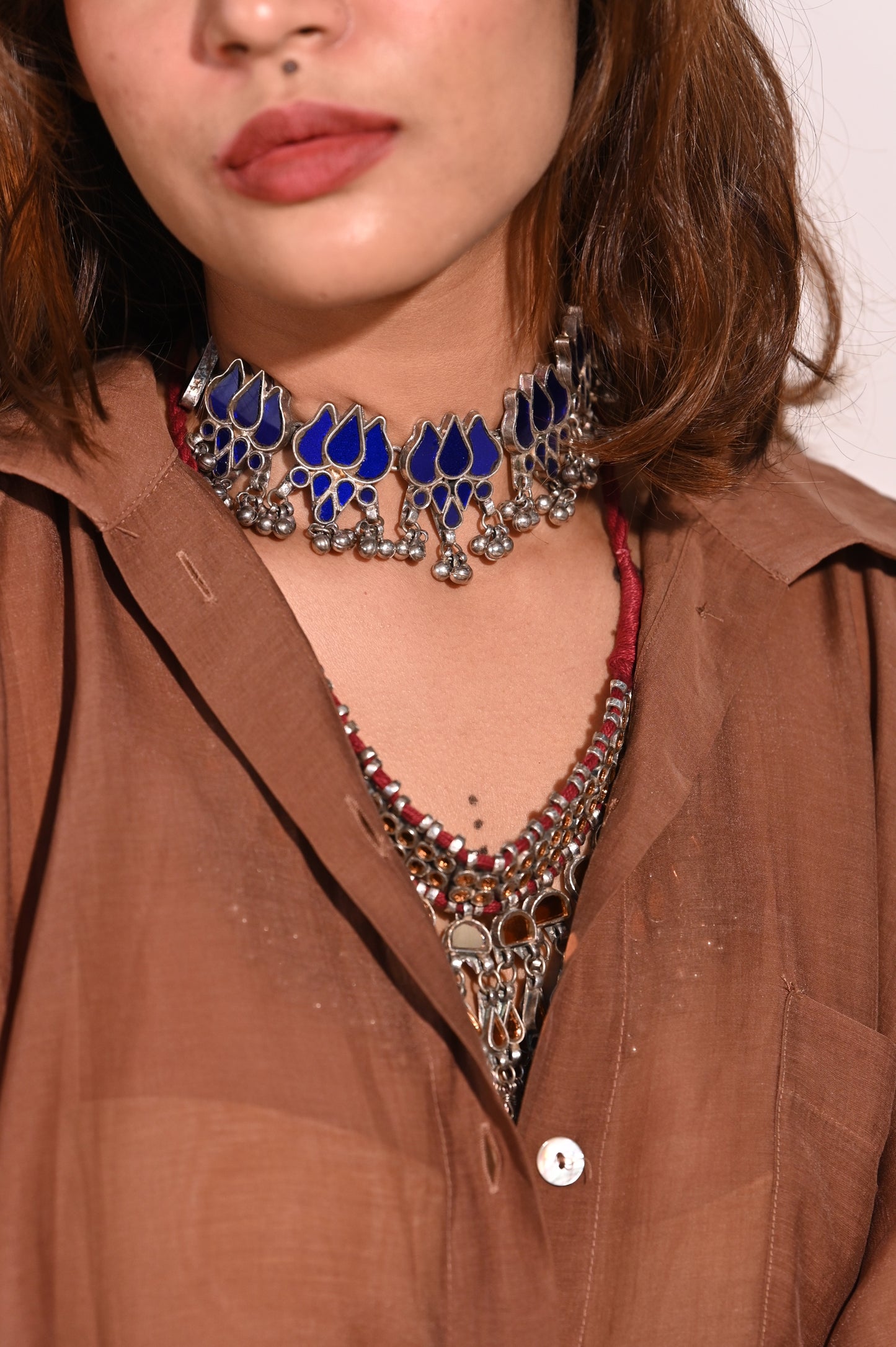 Lotus Glass Choker