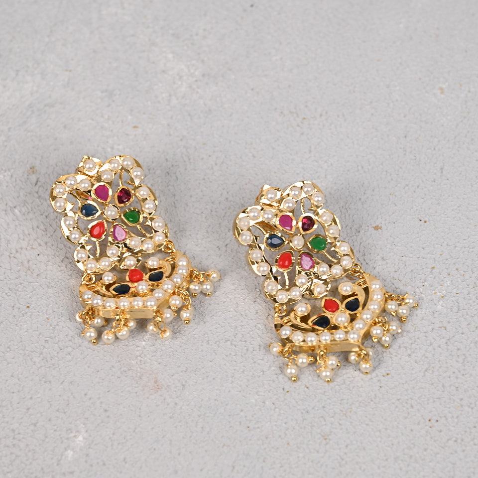 Qurbat Navratan Choker Set