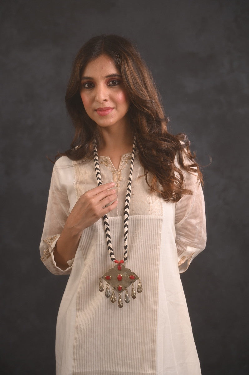 Ruh Long Afghani Neckpiece
