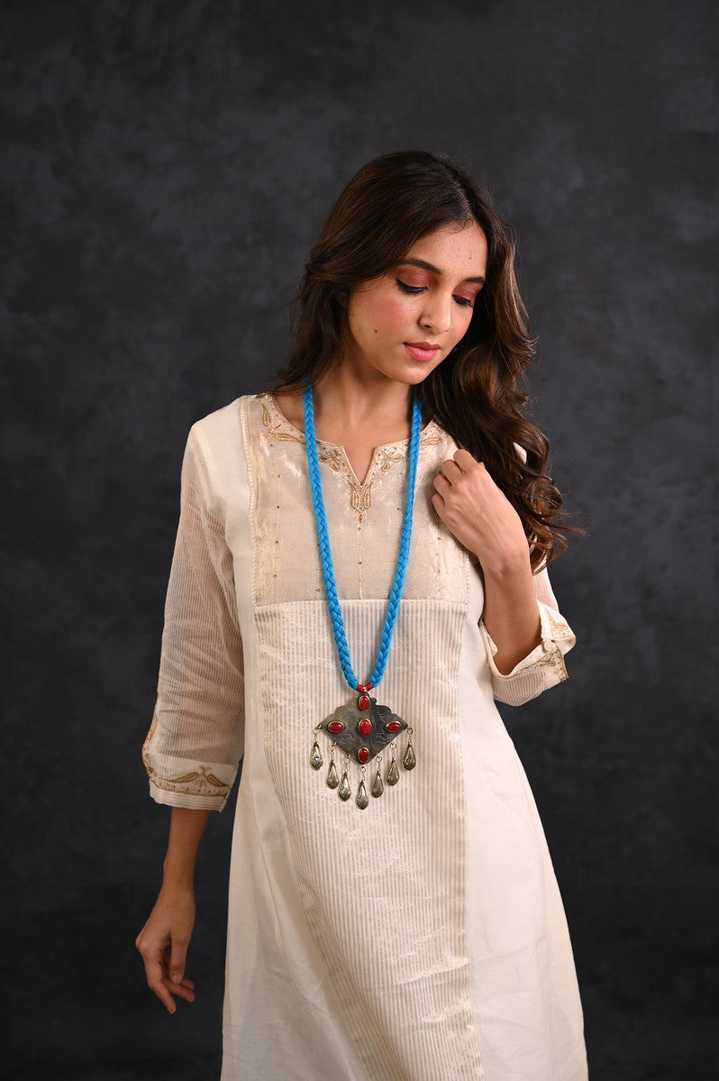 Ruh Long Afghani Neckpiece