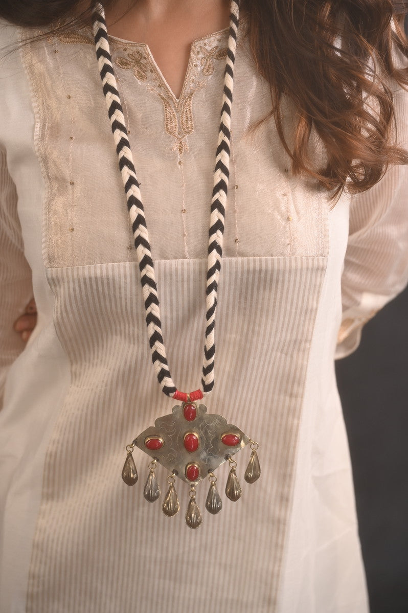 Ruh Long Afghani Neckpiece
