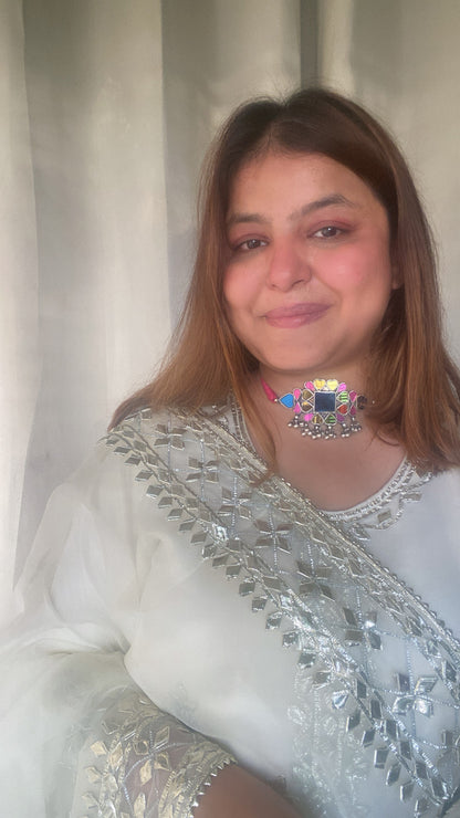 Iram Glass Choker/ Neckpiece