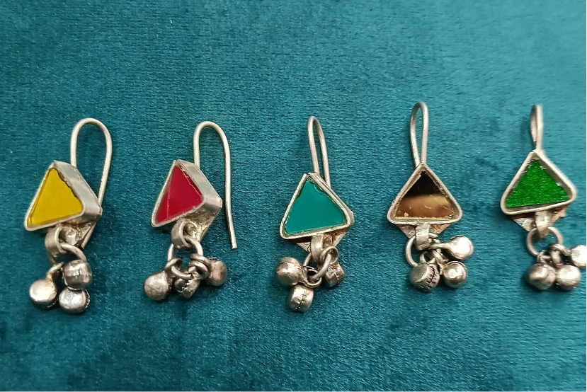 Naqsh Glass Earrings