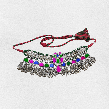 Gulbano Glass Choker