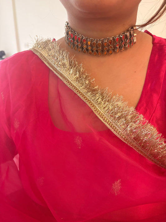 Rimsa Copper Glass Choker