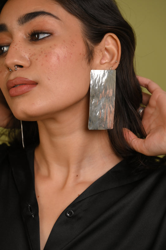 Colossal Earrings in Silver