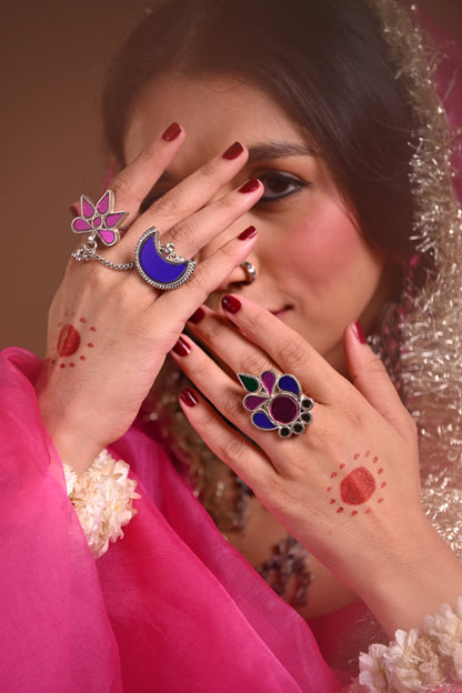 Miski Multicolor Glass Ring