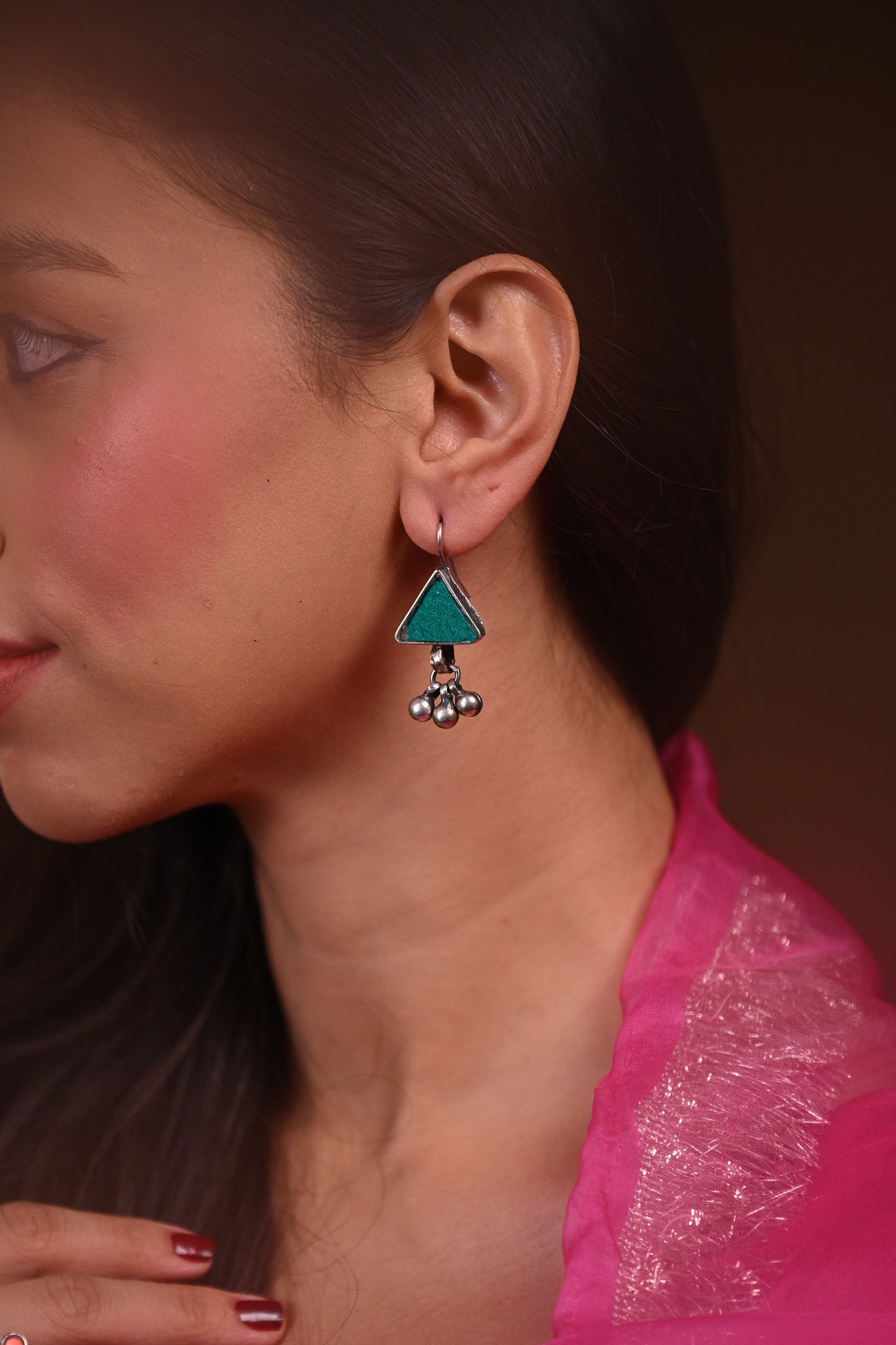 Naqsh Glass Earrings