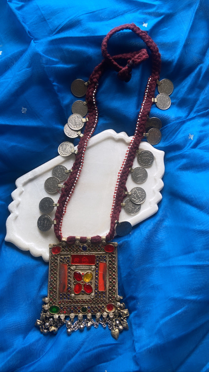 Statement Afghani Long Neckpiece