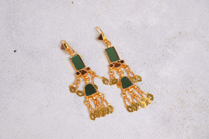 Leila Green Gold Plated Earrings