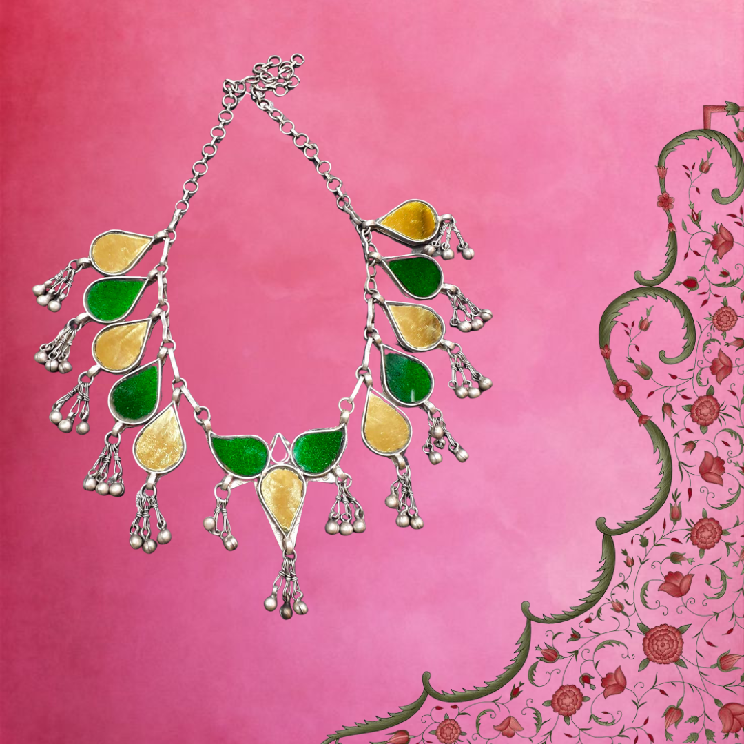 Zeenat Glass Neckpiece